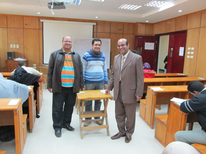 متابعة عميد كلية الزراعة إمتحانات الدراسات العليا بكلية الزراعة
