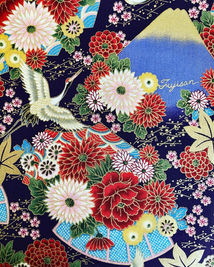 Tissu japonais mont Fuji