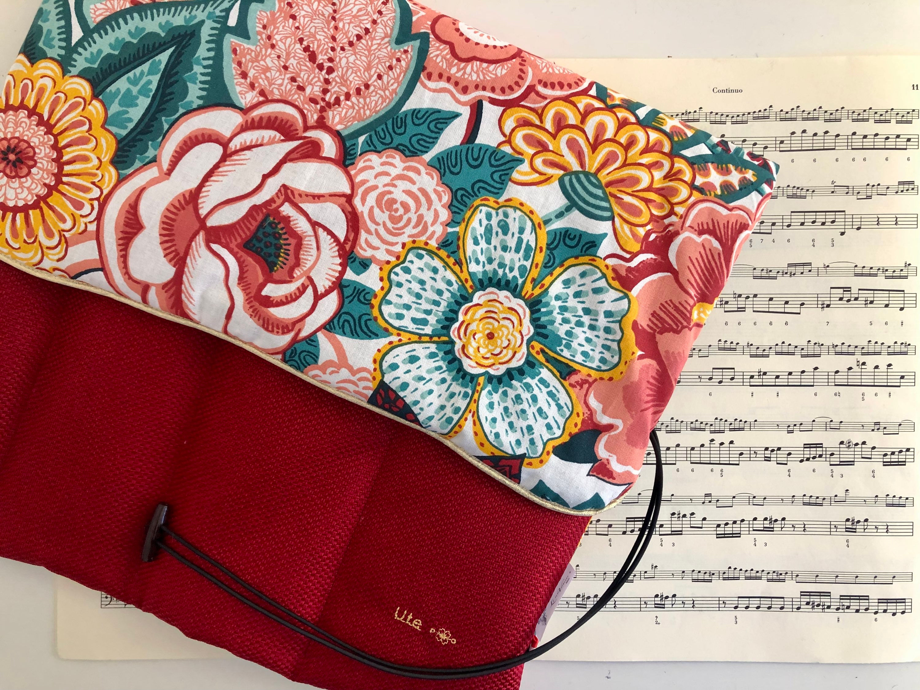 Housse à rouler pour flûte à bec ténor