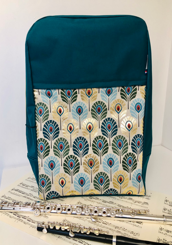 rockible Étui pour flûte traversière, sac de transport pour flûte, pochette extérieure pour instrument d'orchestre, poignée de transport, sangle réglable, 16 trous rockible Étui pour flûte traversière, sac de transport pour flûte, pochette extérieure pour instrument d'orchestre, poignée de transport, sangle réglable, 16 trous