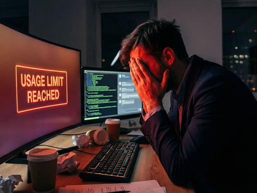 man at desk token burn ai