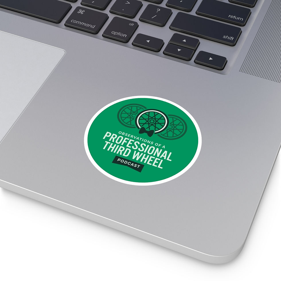 Thumbnail: Professional Third Wheel Podcast Round Sticker