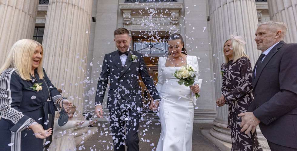 wedding at old town hall Marylebone 