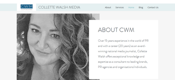 Collette Walsh - PR & Media consultant: website updated