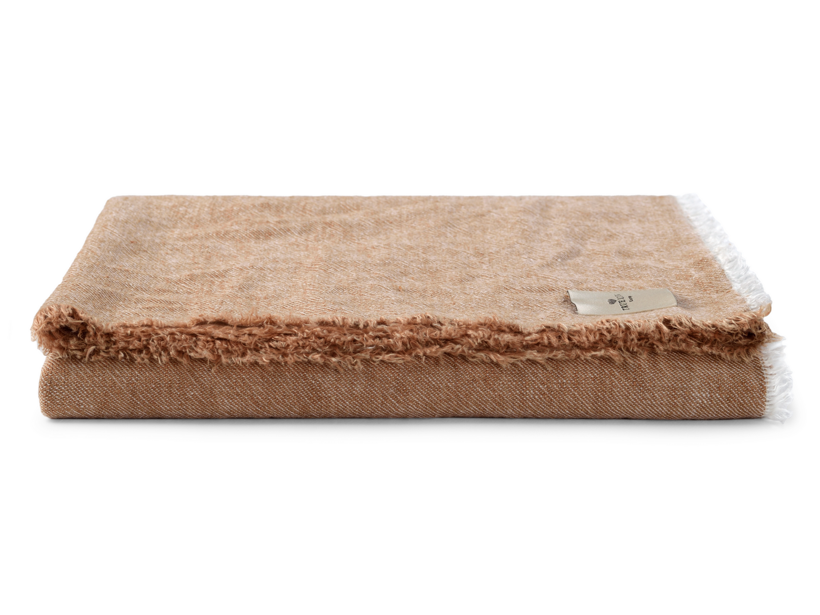 Nutmeg Brown Linen Throw