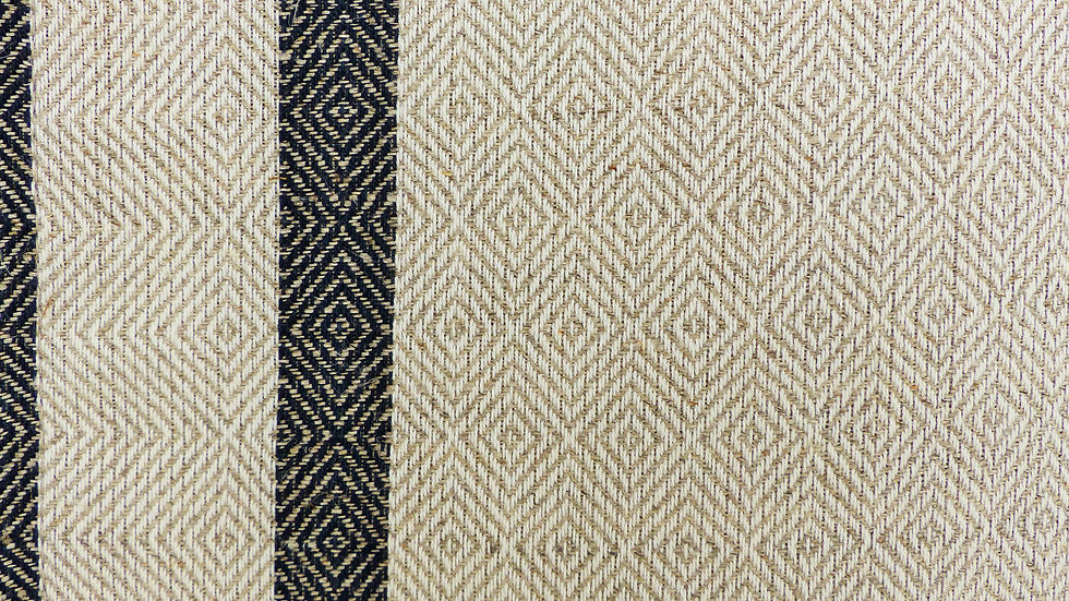 Thumbnail: Black stripe diamond weave tea towel