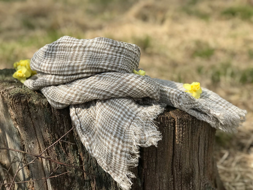 Thumbnail: Autumnal Linen Scarf