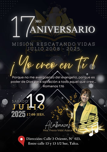 Aniversario Misión Rescatando Vidas