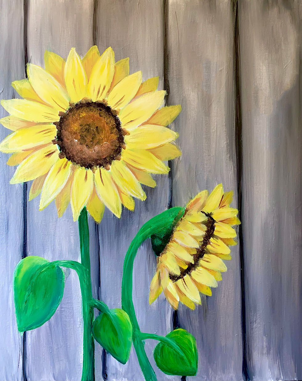 Sunflower Duo Adult Paint