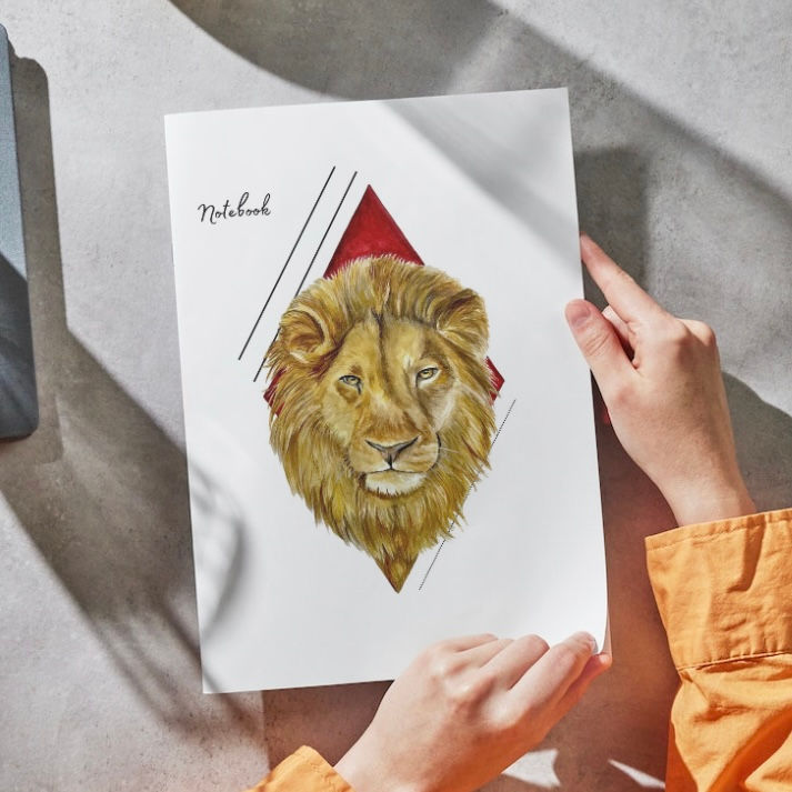 Bravery The Lion Notebook