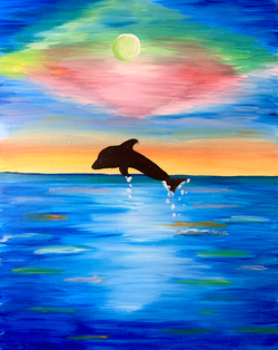 Sunset Dolphin