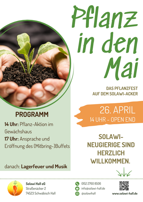 26.04. Pflanz in den Mai der Solawi Hall