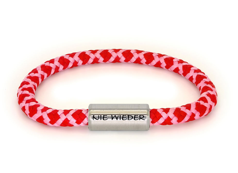 "Hamilton" rot rosa "Nie wieder"