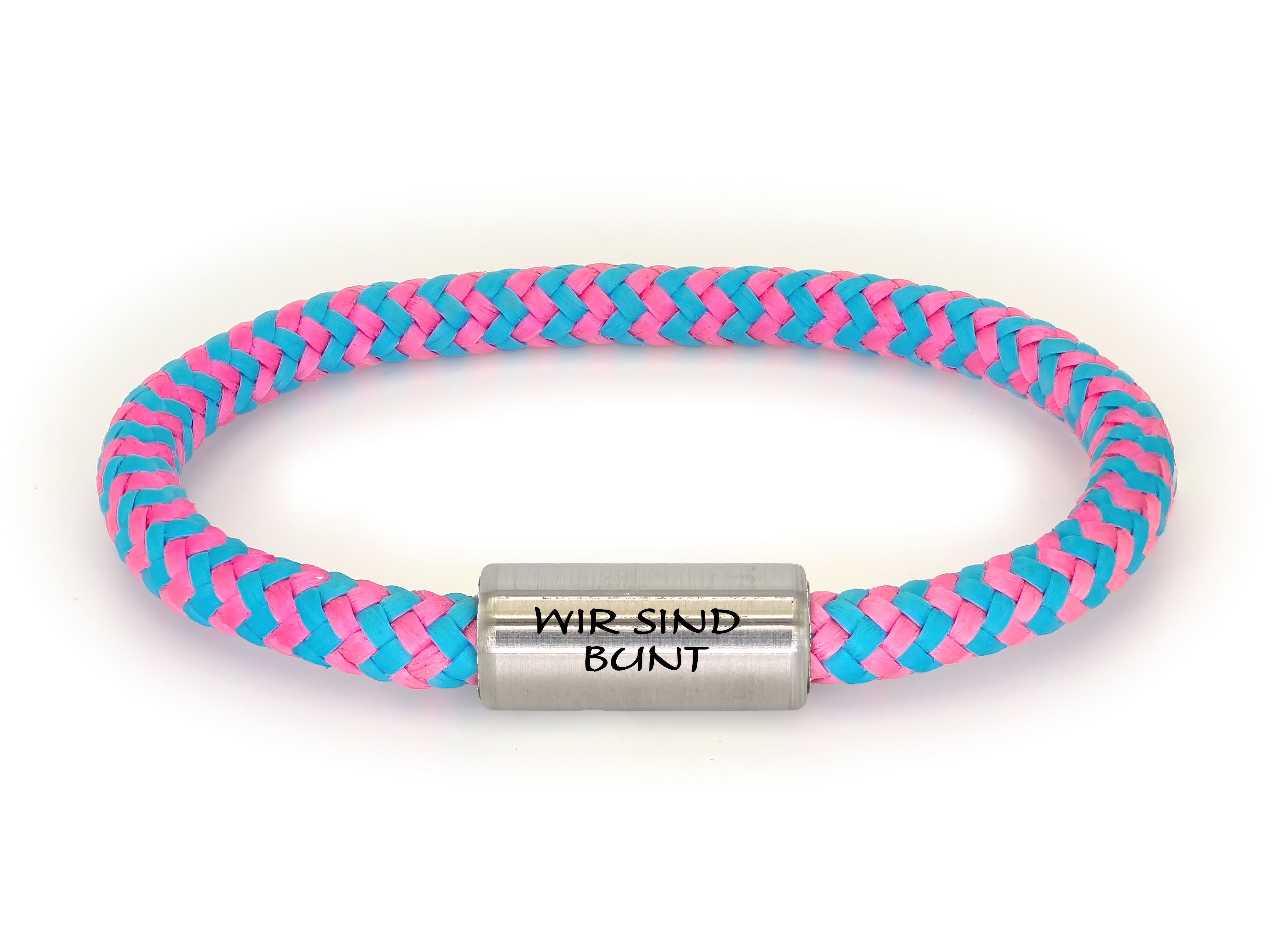 "Hay" rosa blau "Wir sind bunt"