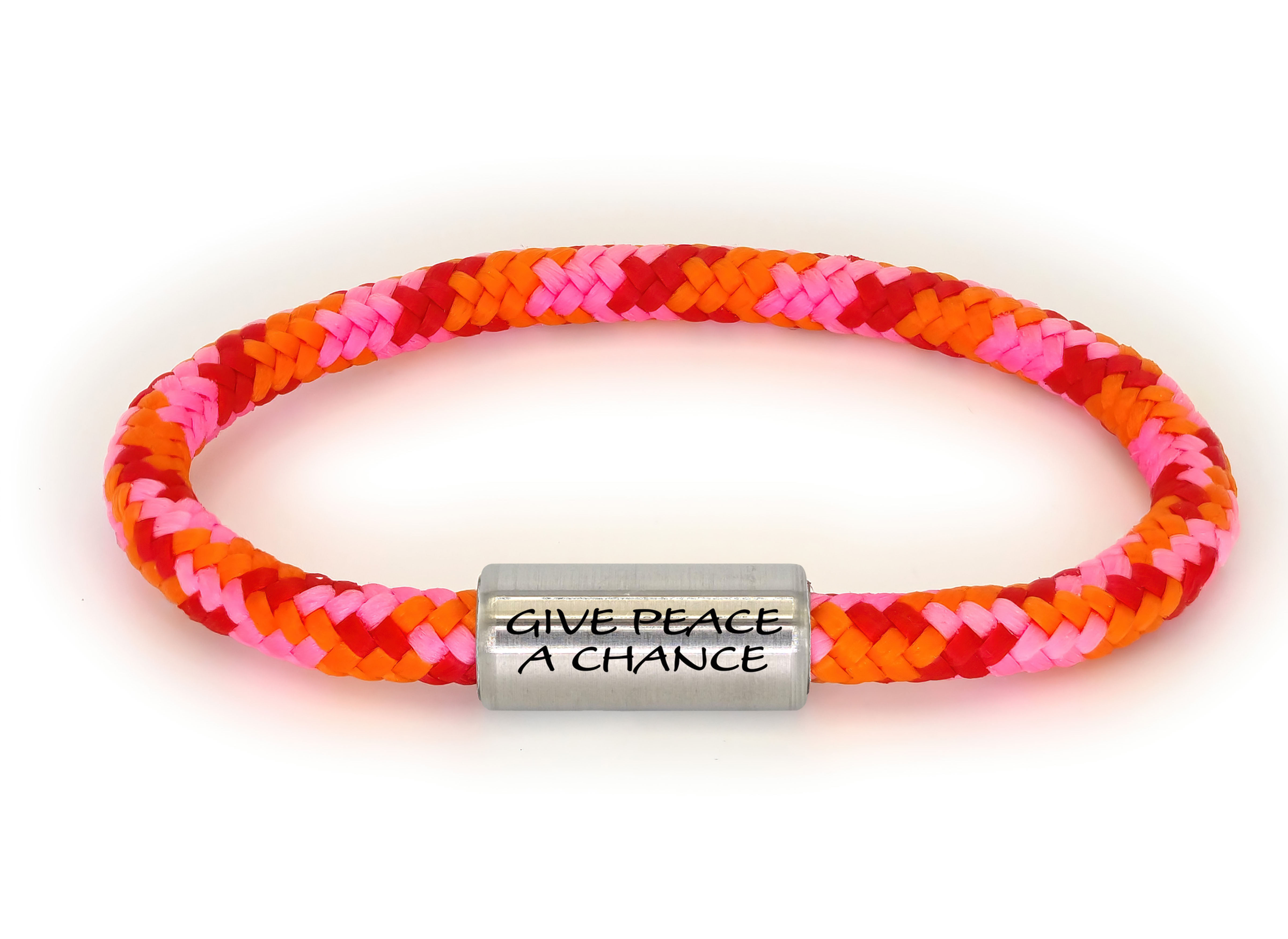 "Bundaberg" rot rosa orange "Give peace a chance"