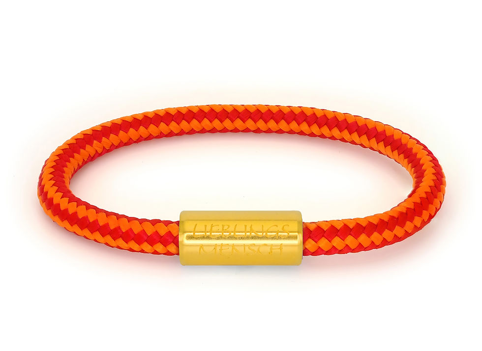 "Laramba" rot orange "Lieblingsmensch" GOLD