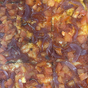 V: Cherry, Caramelised Onions & Herbs