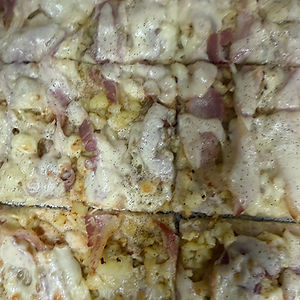 Potato, Pancetta, Scamorza & Black pepper