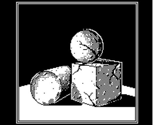 Pixelart de varias figuras geometricas de piedra