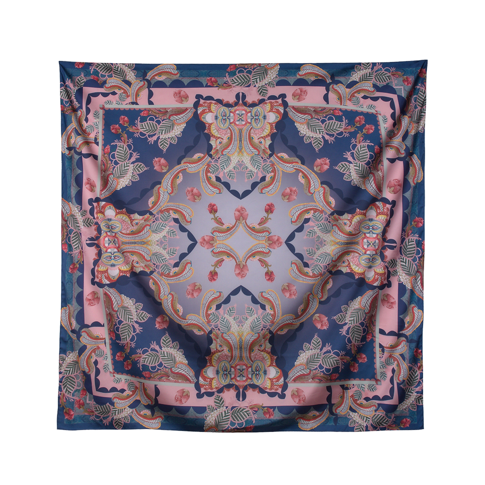 Blue Navajo Baimai Scarf