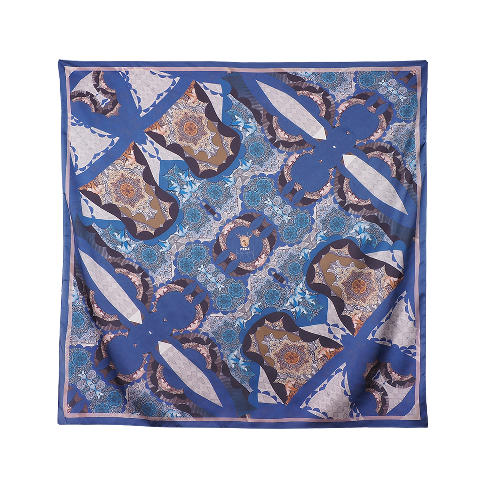 Blue Navajo III Scarf 90