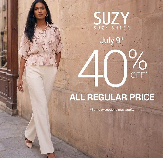 One Day Sale at Suzy Shier