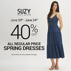 40% off Spring Dresses at SUZY