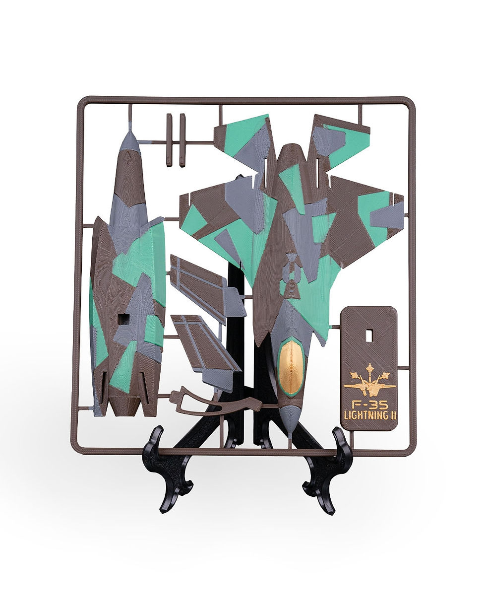 Thumbnail: F-35 Lightning II Model Kit – 3D Printed Aggressor Jet – DIY Card Kit with Stand