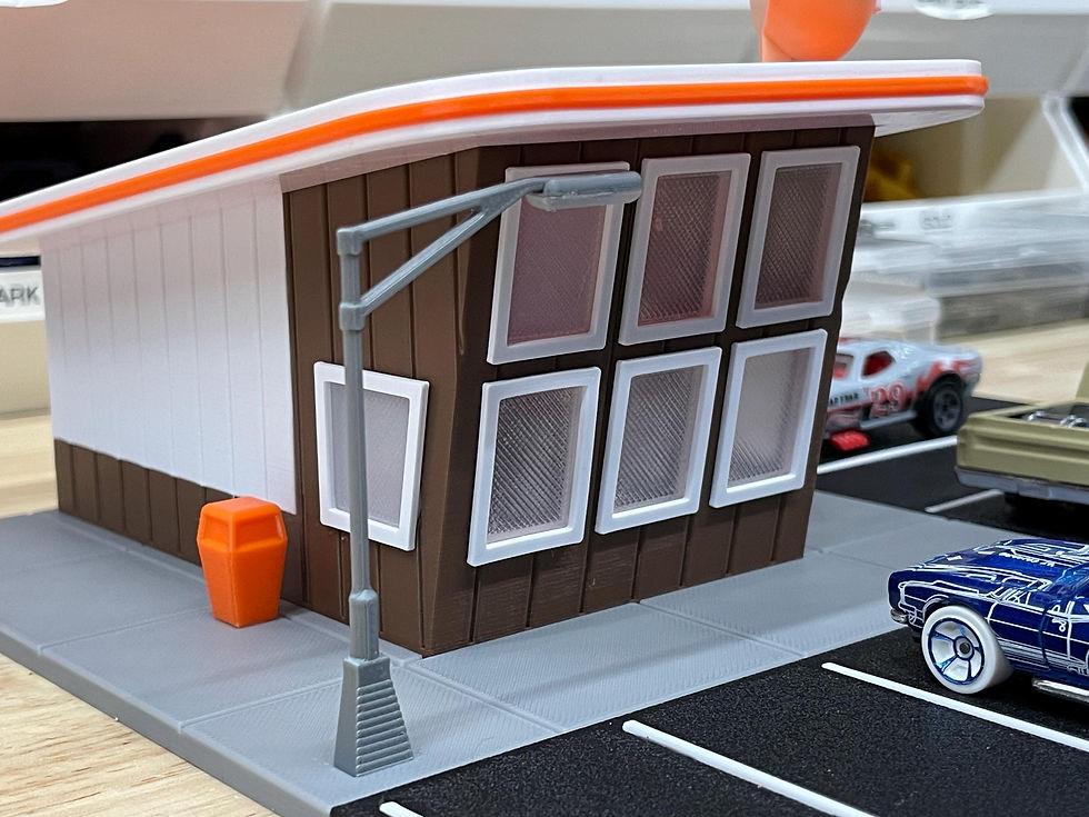 Thumbnail: Donut Shop Diorama for 1/64th scale Die Cast Car accessory