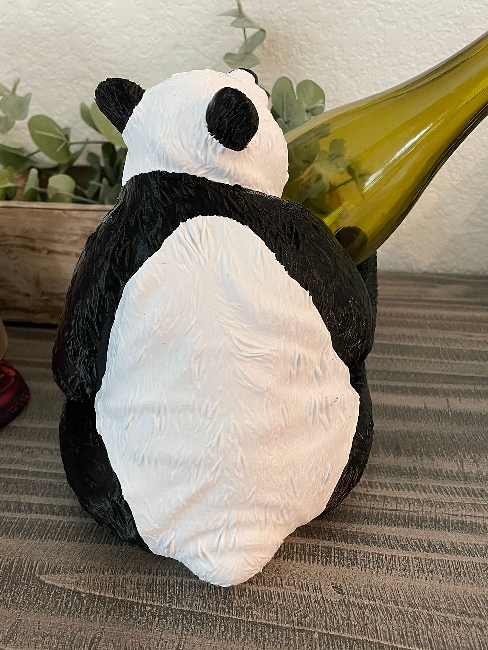 الصورة المصغرة: Panda Bear Wine Bottle Holder - Clumsy and Cute Panda Model Alcohol Holder for H