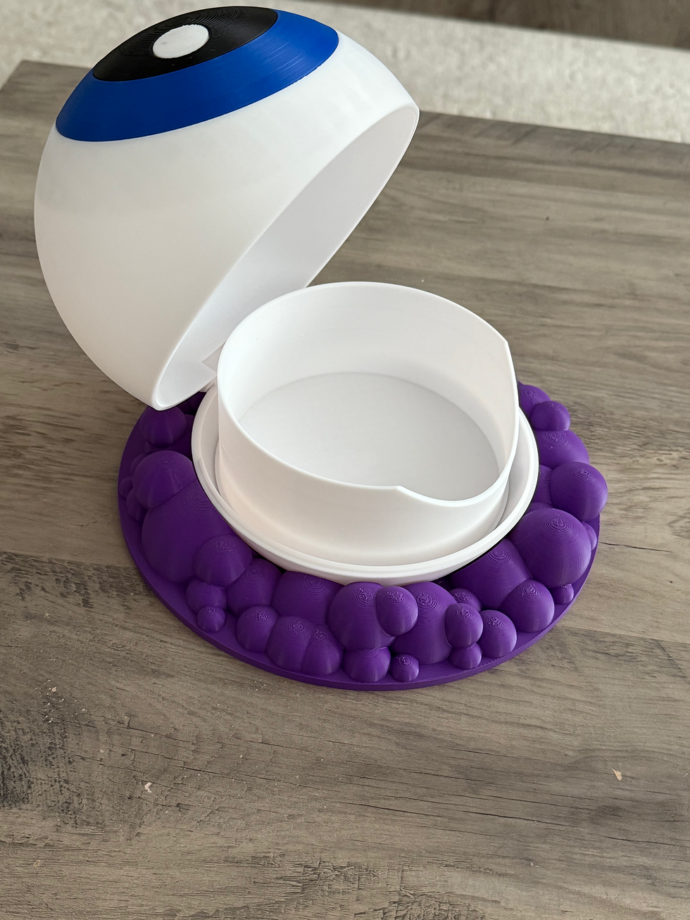Thumbnail: Giant Halloween Eyeball Candy Bowl – Creepy Party Centerpiece with Custom Bubble