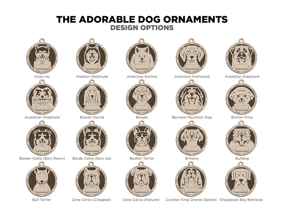 Thumbnail: Wooden Dog Ornament - Perfect for all  Puppies