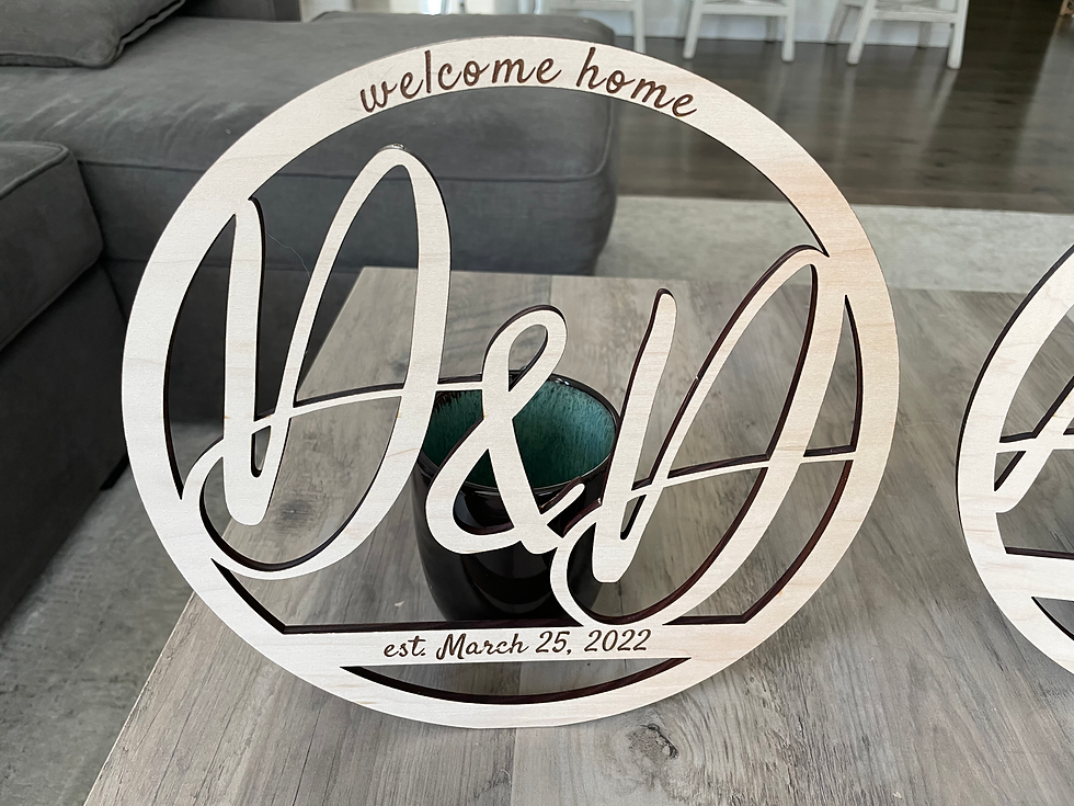 Miniatura: Custom Wooden Monogram