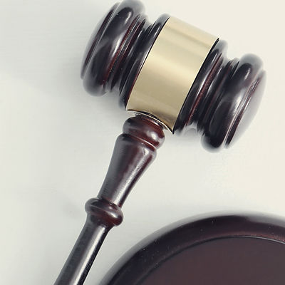 Stock image of a gavel.