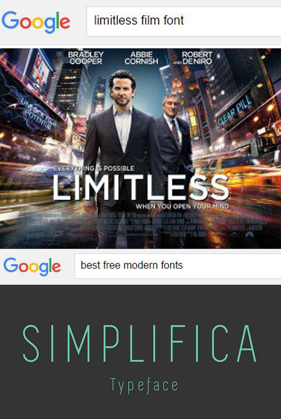 Searchin for typeface