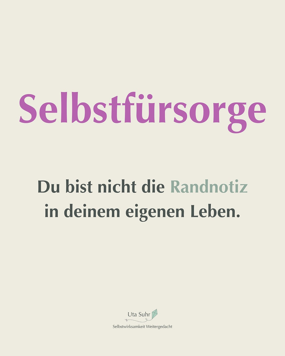 Selbstfürsorge ist keine Option — sie muss Priorität haben