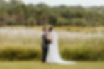 Groom and Bride pictured in the field