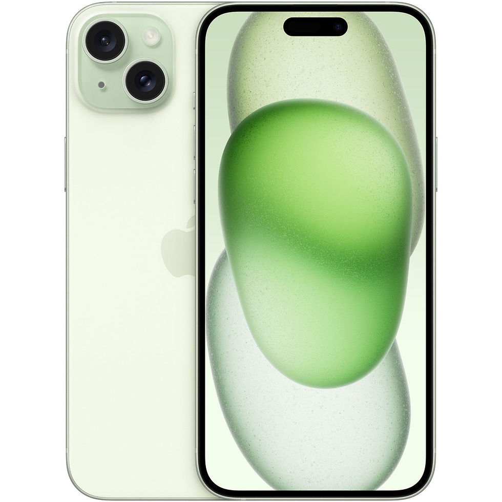 iPhone 15 Plus Green illustrative product render