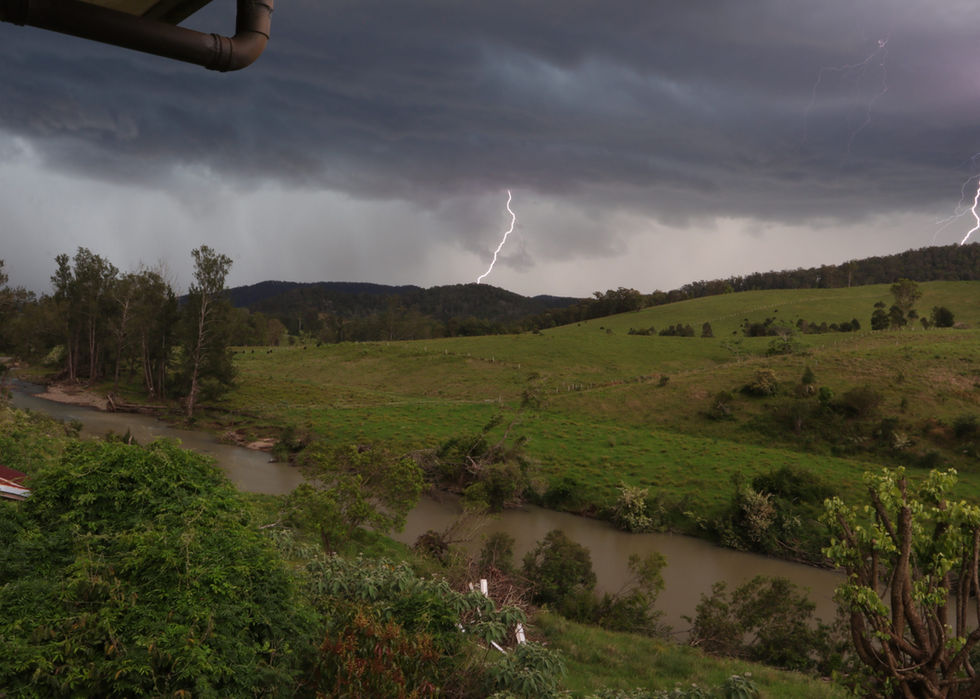 Lightning at Oakvale Farm Camping