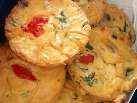 Spinach & Sundried Tomato Vegan Breakfast Muffins