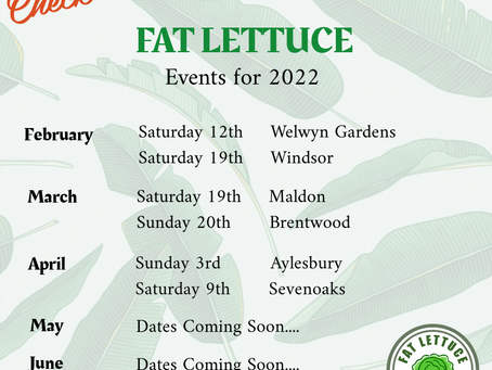Events calendar for 2022 - Come join the fun!