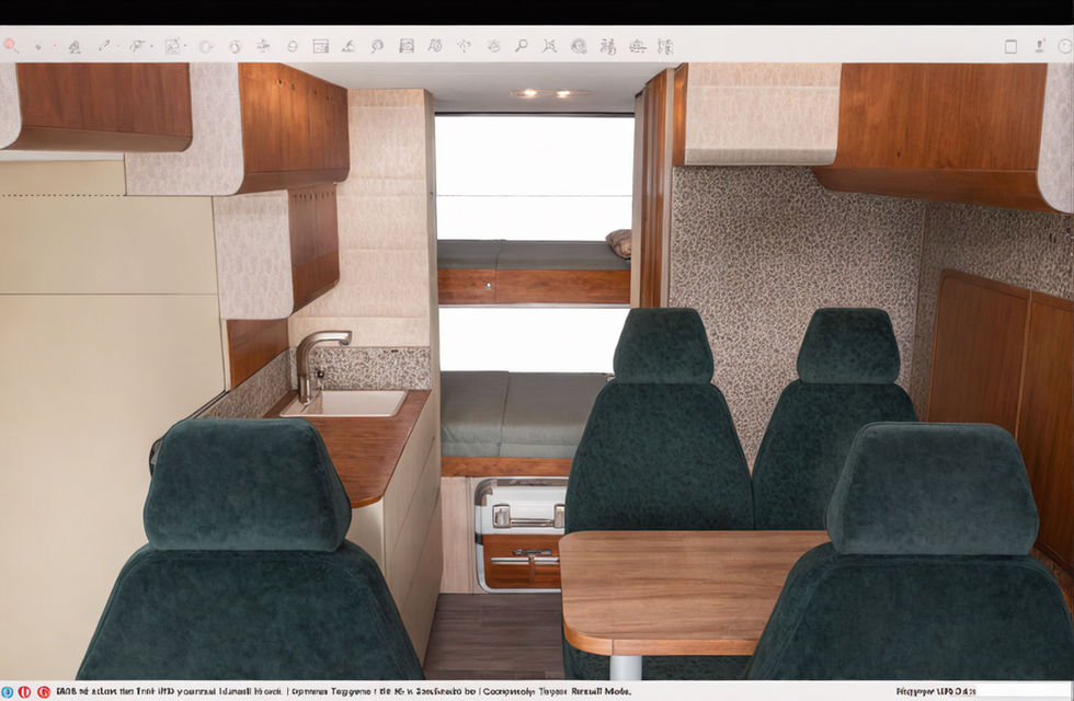 Interior view of second model