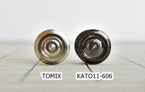 KATO, 中空軸車輪(ビス止め台車用・黒)11-606, TOMIX, MICRO ACE, ポポンデッタ, 河合, アシェット, 2軸貨車, 互換