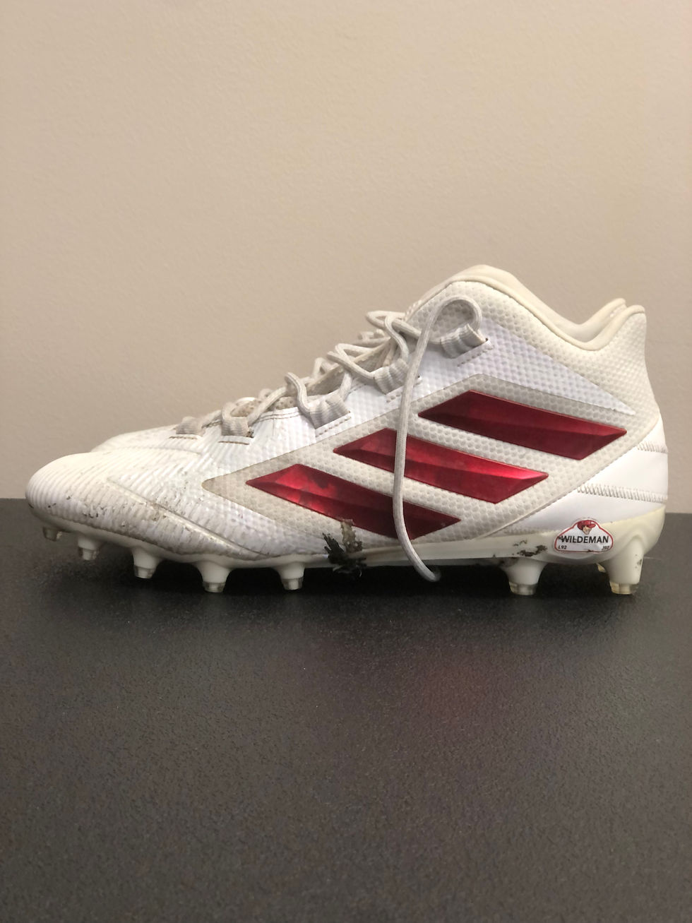 Thumbnail: Tate Wildeman Autographed Game Worn/Issued Cleats