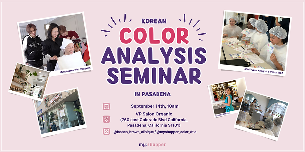 Korean Color Analysis Pop Up!