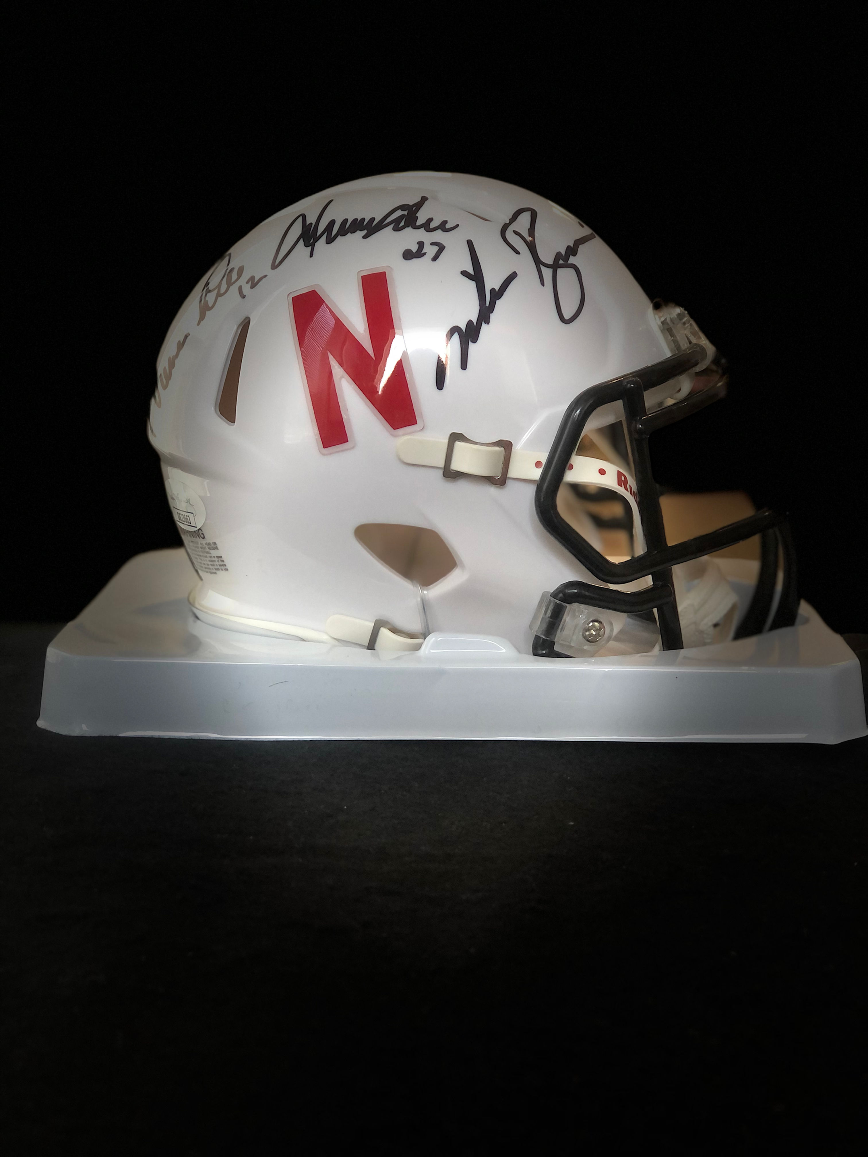 Fryer/Rozier/Gill "The Scoring Explosion" Autographed Mini Helmet JSA
