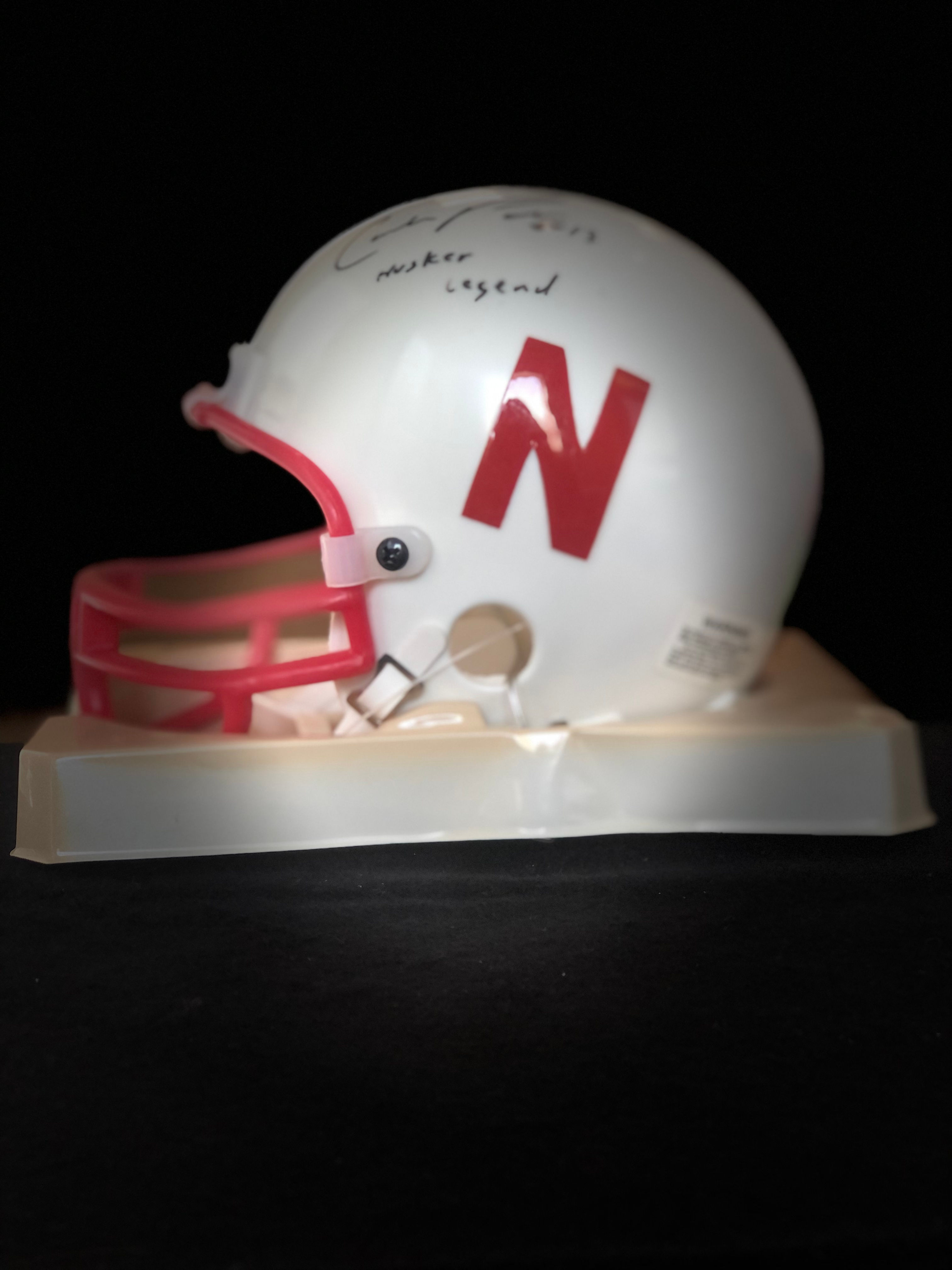 Carlos Polk Autographed Mini Helmet