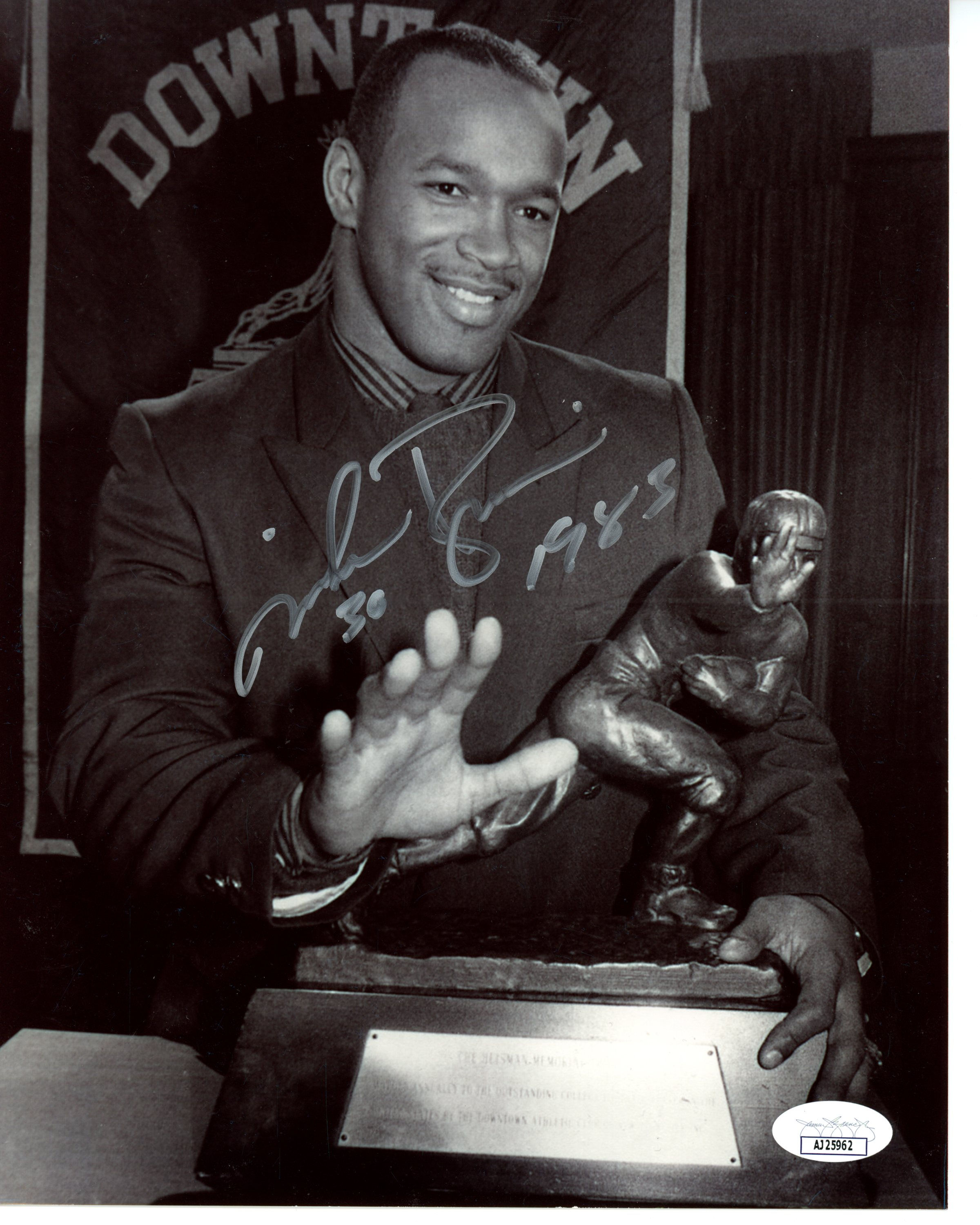 Mike Rozier Autographed 8x10 JSA Authenticated