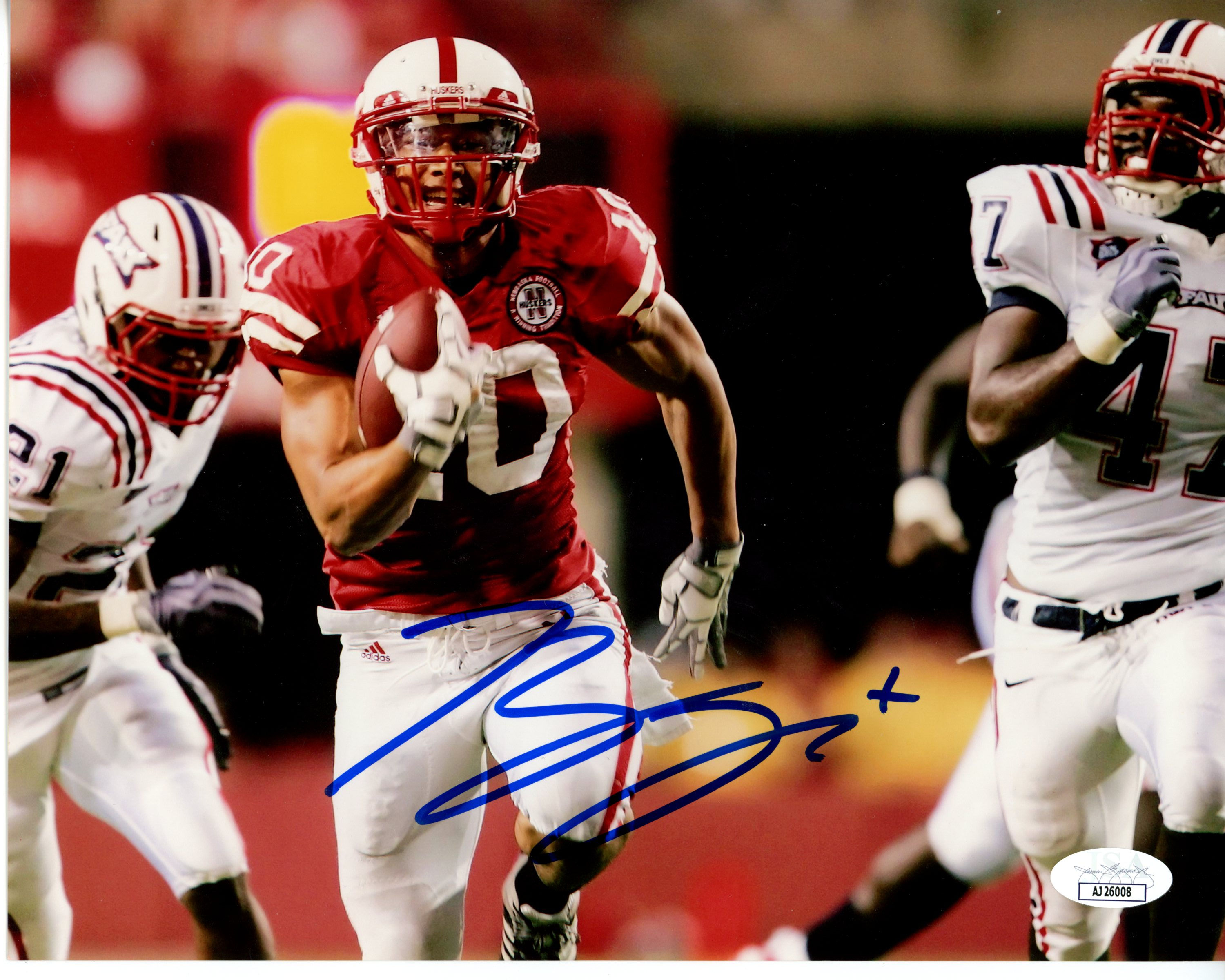 Roy Helu Autographed 8x10 JSA Authenticated