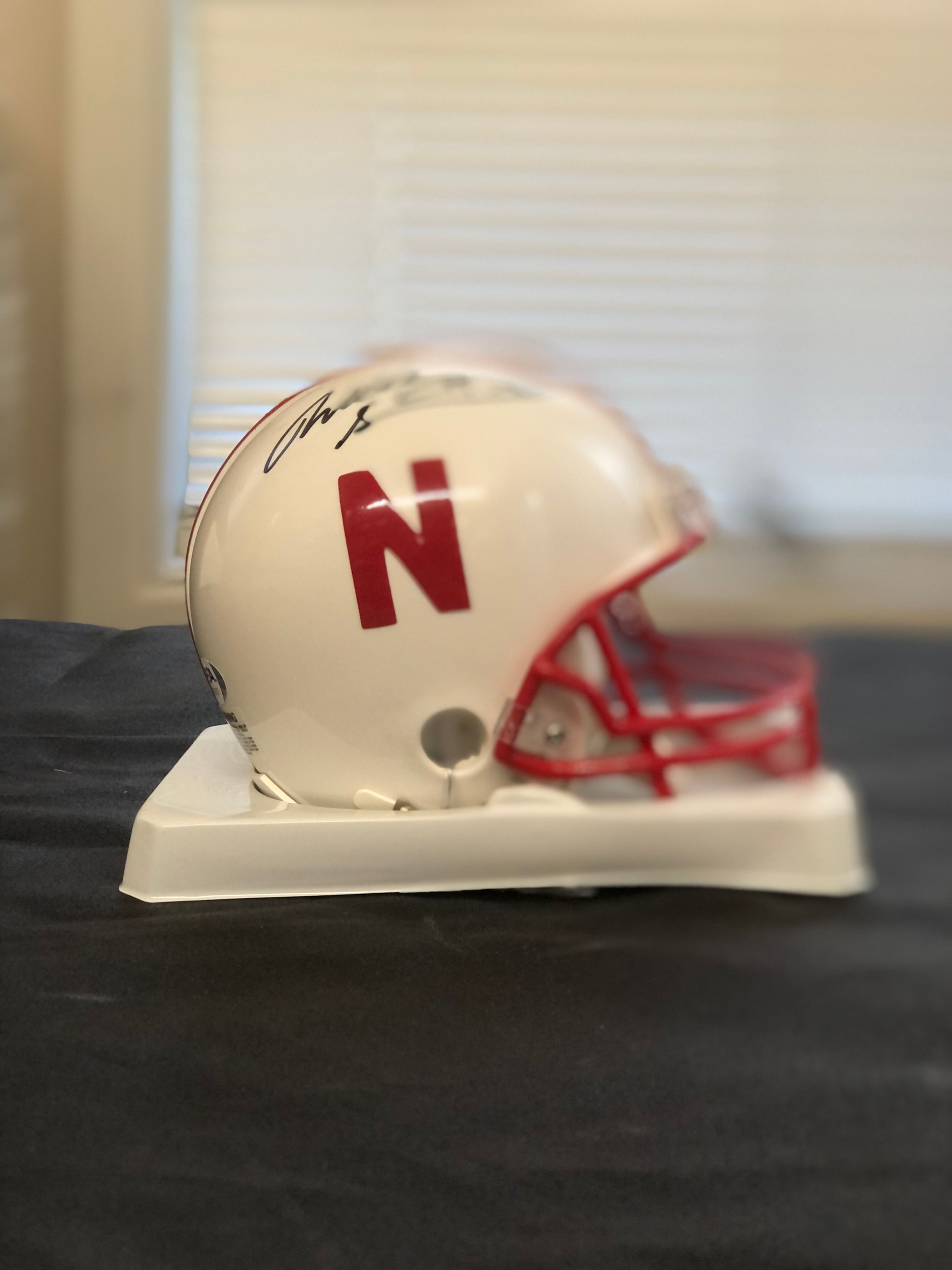Will Shields Autographed Nebraska Mini Helmet PSA/DNA Authenticated